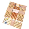 Creative cartoon pattern bamboo chopsticks set, children and adults' household tableware, eco-friendly and durable tableware gift set Item Picture